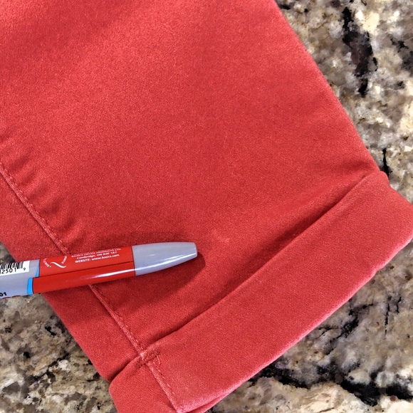 Size 6 X 25 d. jeans Womens Ankle Jeans Stretchy Folded Hem Salmon Color - Picture 8 of 11